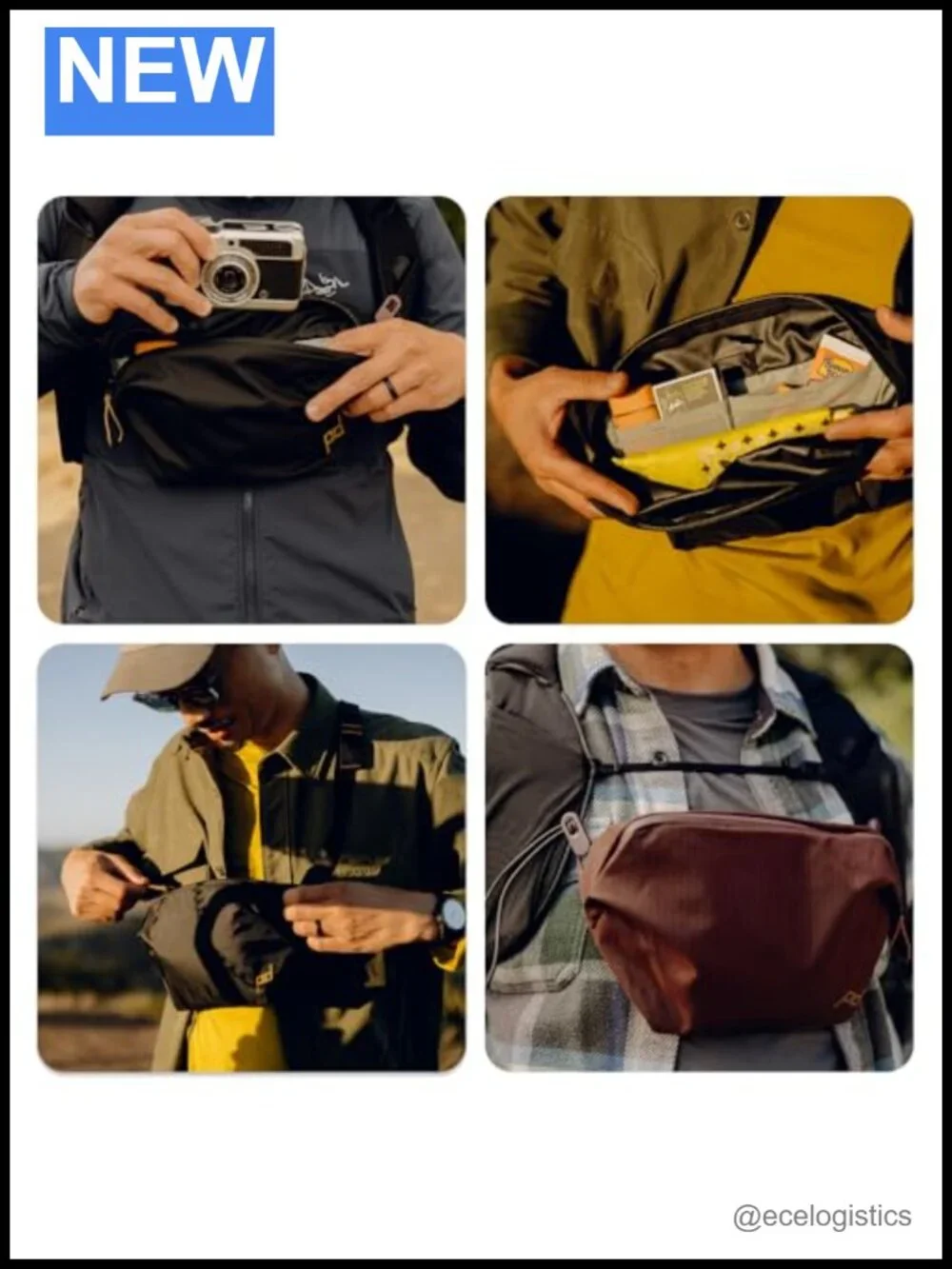 Peak Design Outdoor Sling 2L Crossbody Fanny Pack Weatherproof Recycled Nylon